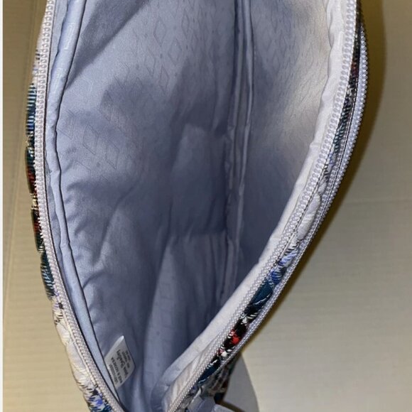 Vera Bradley Essential Sling Backpack Snowy Plaid NWT - Picture 4 of 8